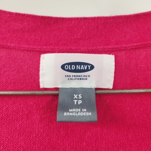 Old Navy Pink Open Front Cardigan Sweater Womens Size Extra Small XS - Picture 3 of 3